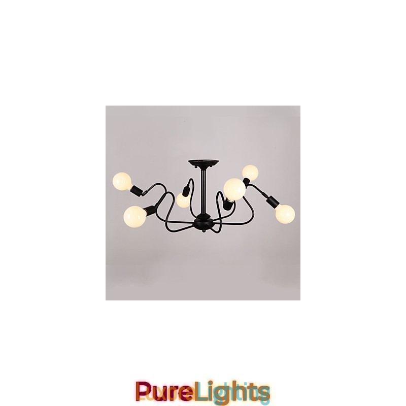 Designer Touch Decorative Loft American Vintage Ceiling Light Fashion Lights Lights Iron Ceiling Lamp