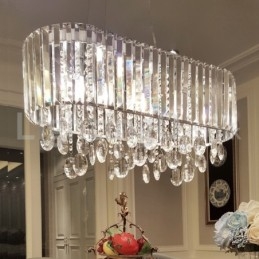 Designer Touch Decorative Affordable Luxury Rectangular Crystal Chandelier