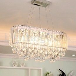 Designer Touch Decorative Affordable Luxury Rectangular Crystal Chandelier