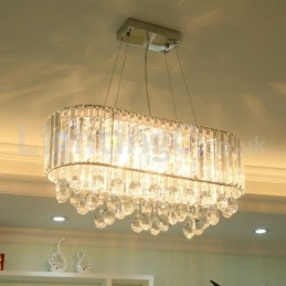 Designer Touch Decorative Affordable Luxury Rectangular Crystal Chandelier