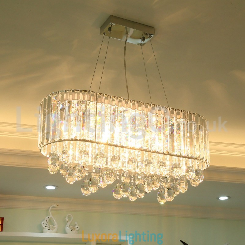 Designer Touch Decorative Affordable Luxury Rectangular Crystal Chandelier