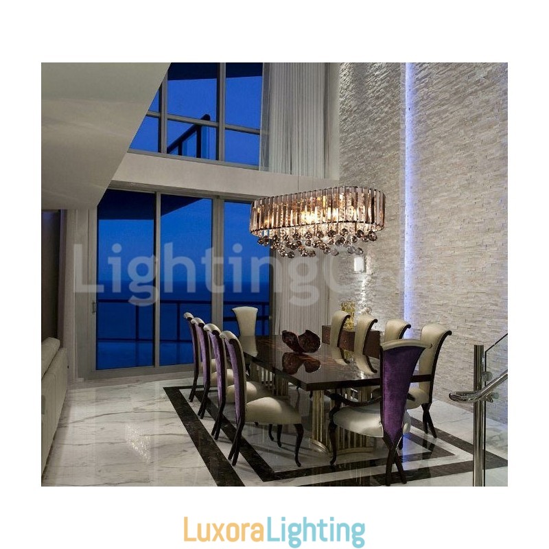 Designer Touch Decorative Affordable Luxury Rectangular Crystal Chandelier