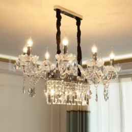 Designer Touch Decorative Contemporary Creative Candle Crystal Chandelier