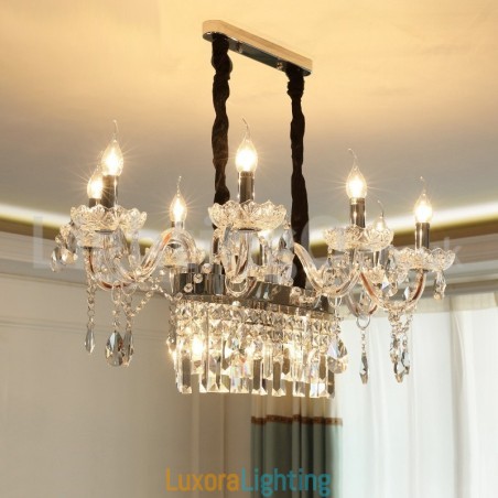 Designer Touch Decorative Contemporary Creative Candle Crystal Chandelier