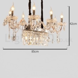 Designer Touch Decorative Contemporary Creative Candle Crystal Chandelier