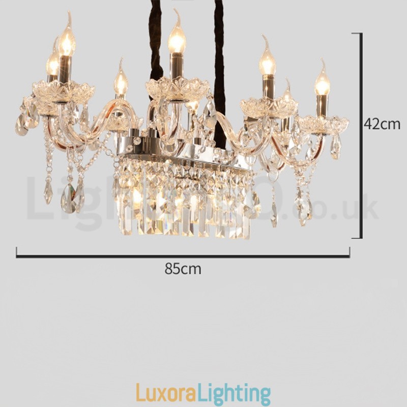 Designer Touch Decorative Contemporary Creative Candle Crystal Chandelier