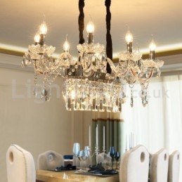 Designer Touch Decorative Contemporary Creative Candle Crystal Chandelier