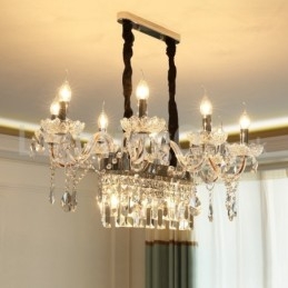 Designer Touch Decorative Contemporary Creative Candle Crystal Chandelier