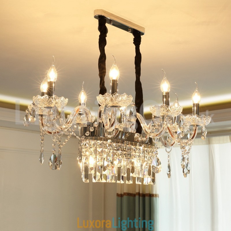 Designer Touch Decorative Contemporary Creative Candle Crystal Chandelier