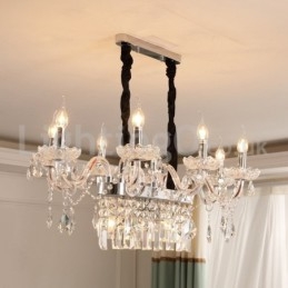 Designer Touch Decorative Contemporary Creative Candle Crystal Chandelier