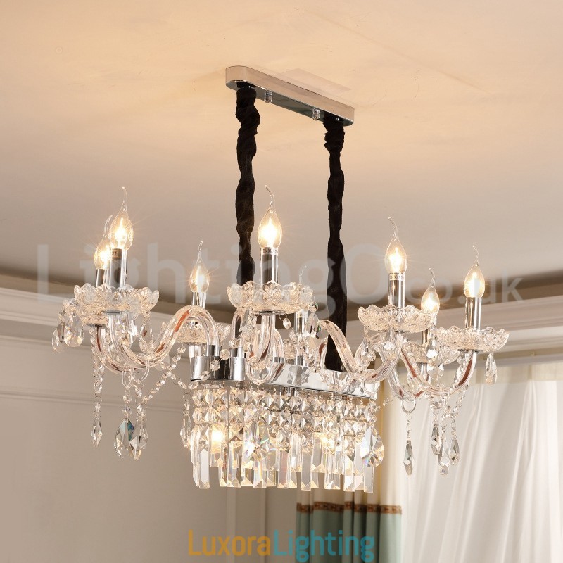 Designer Touch Decorative Contemporary Creative Candle Crystal Chandelier