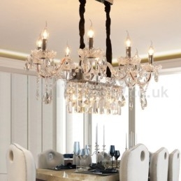 Designer Touch Decorative Contemporary Creative Candle Crystal Chandelier