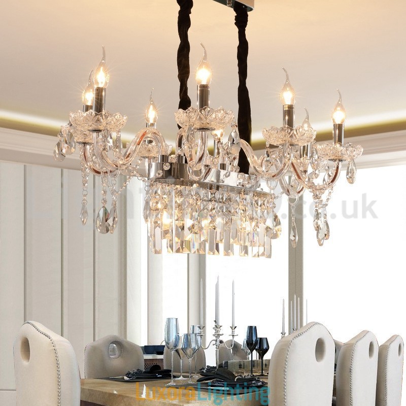 Designer Touch Decorative Contemporary Creative Candle Crystal Chandelier