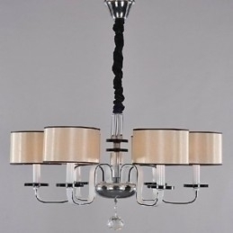 Designer Touch Decorative Modern Contemporary Crystal Chrome Metal Chandelier