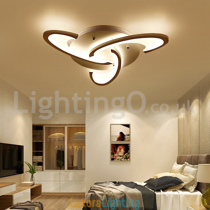 Designer Touch Decorative 3 Bulbs Modern Flush Mount Ceiling Lights