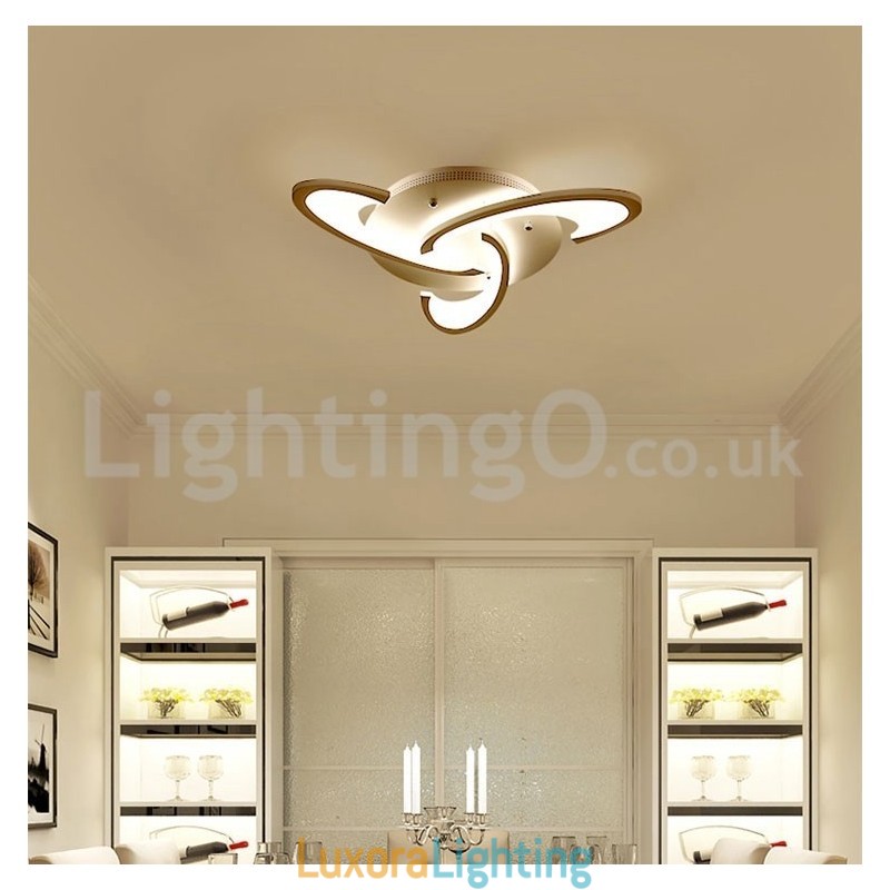 Designer Touch Decorative 3 Bulbs Modern Flush Mount Ceiling Lights