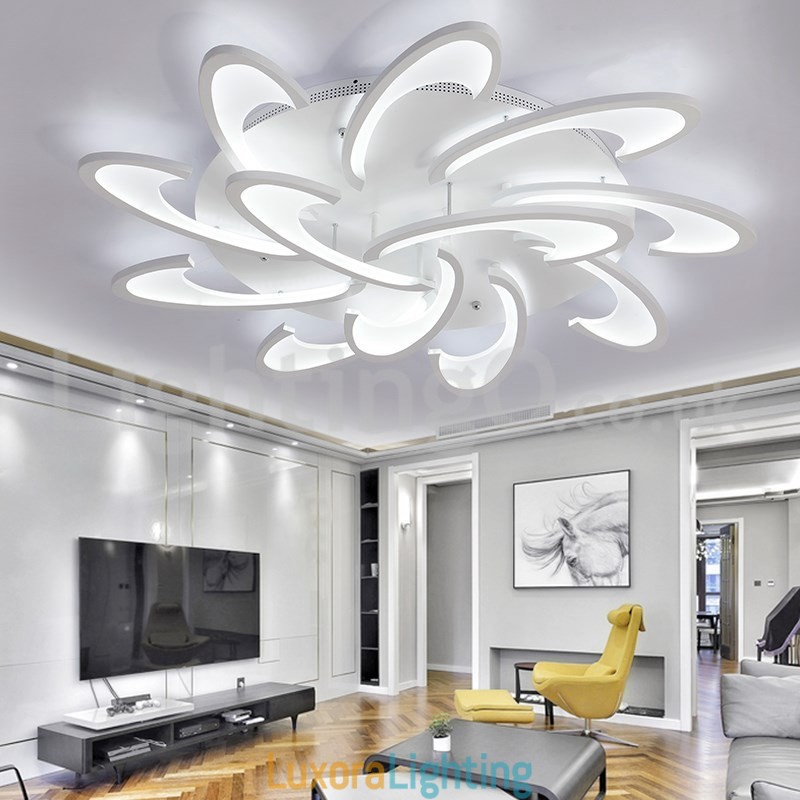 Designer Touch Decorative Discount 12 Bulbs Contemporary Flush Mount Ceiling Lights