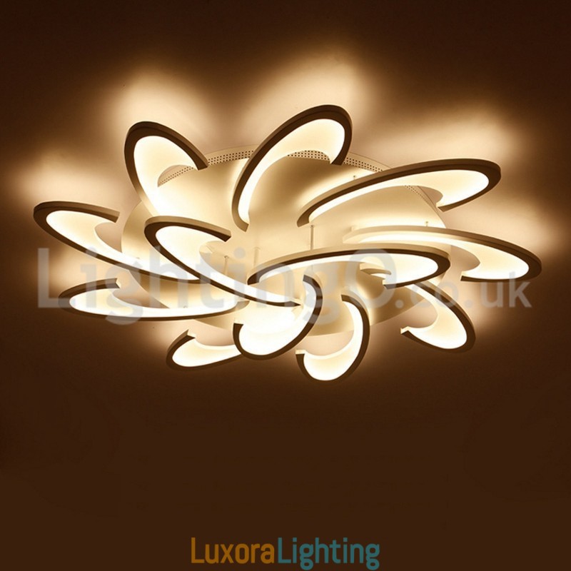 Designer Touch Decorative Discount 12 Bulbs Contemporary Flush Mount Ceiling Lights