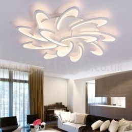 Designer Touch Decorative Discount 12 Bulbs Contemporary Flush Mount Ceiling Lights