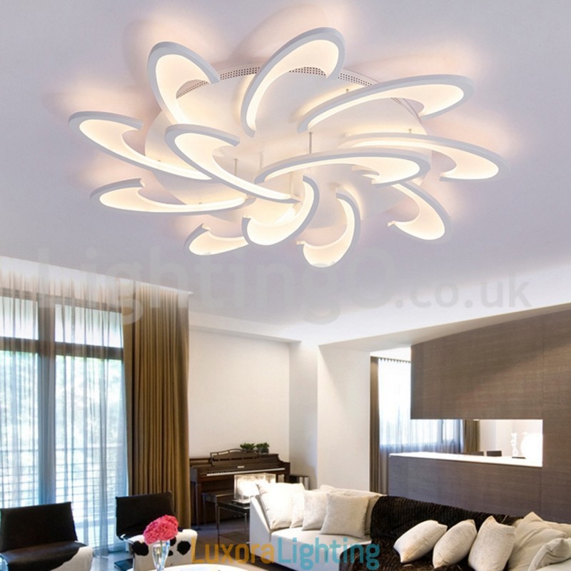 Designer Touch Decorative Discount 12 Bulbs Contemporary Flush Mount Ceiling Lights