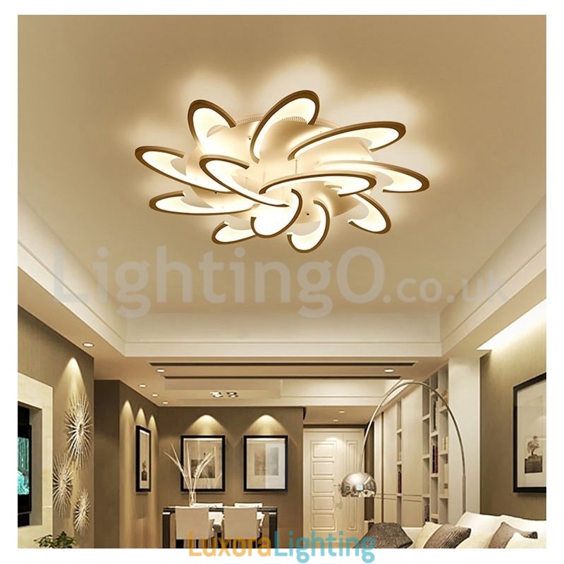 Designer Touch Decorative Discount 12 Bulbs Contemporary Flush Mount Ceiling Lights