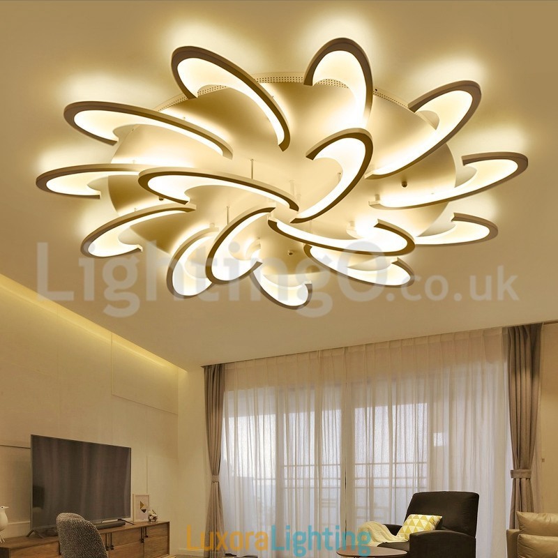 Designer Touch Decorative Discount 15 Bulbs Contemporary Flush Ceiling Lights