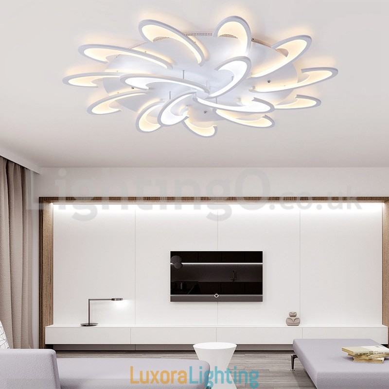 Designer Touch Decorative Discount 15 Bulbs Contemporary Flush Ceiling Lights