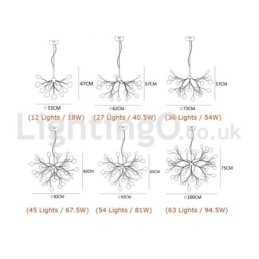 Designer Touch Decorative Post modern Fireflies Chandelier