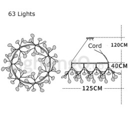 Designer Touch Decorative Luxury Post modern Round Fireflies Chandelier