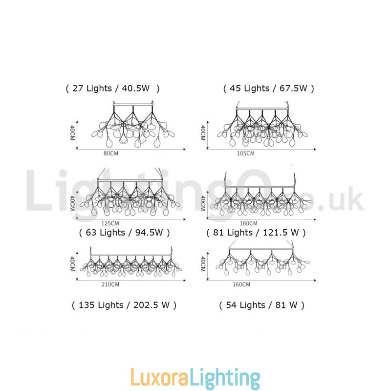 Designer Touch Decorative Luxury Post modern Round Fireflies Chandelier