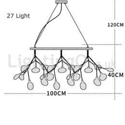 Designer Touch Decorative Post modern Fireflies Chandelier
