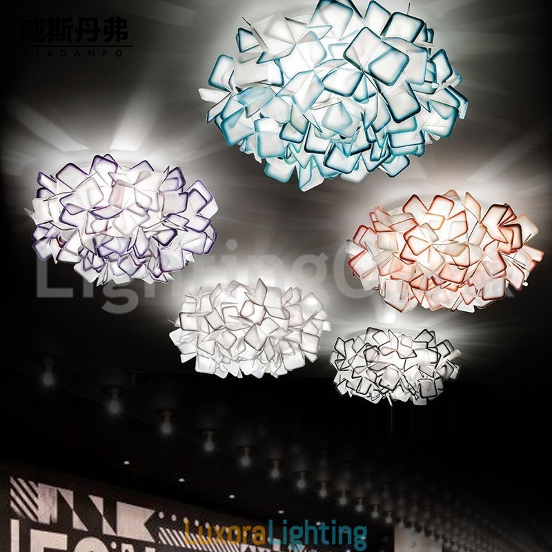 Designer Touch Decorative Modern Light Source Three Color Switching Flush Mount Ceiling Lights
