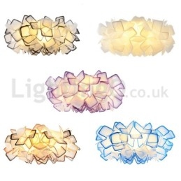 Designer Touch Decorative Modern Light Source Three Color Switching Flush Mount Ceiling Lights