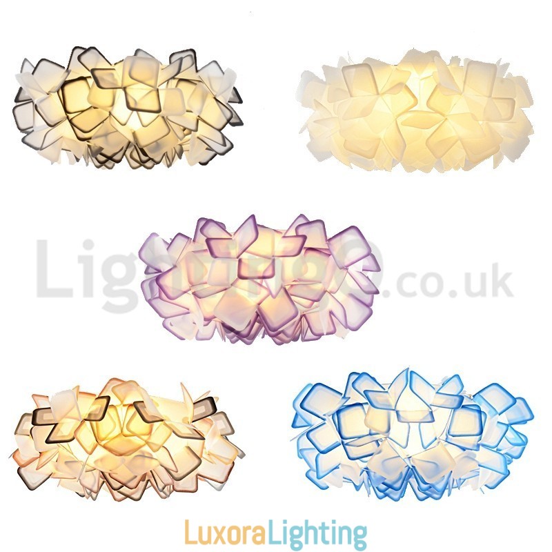 Designer Touch Decorative Modern Light Source Three Color Switching Flush Mount Ceiling Lights