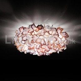 Designer Touch Decorative Modern Light Source Three Color Switching Flush Mount Ceiling Lights