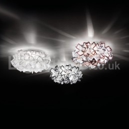 Designer Touch Decorative Modern Light Source Three Color Switching Flush Mount Ceiling Lights