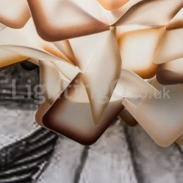 Designer Touch Decorative Modern Light Source Three Color Switching Flush Mount Ceiling Lights