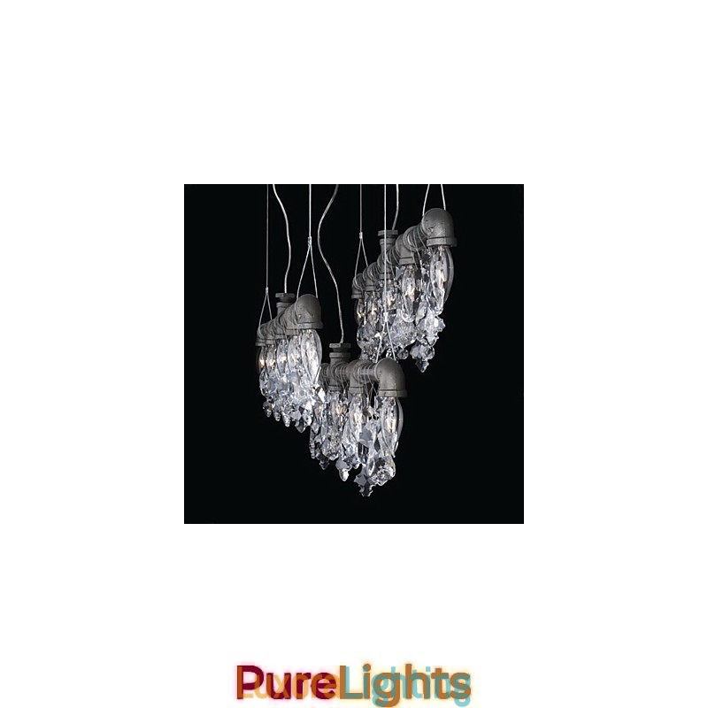 Designer Touch Decorative North American Style Creative 5 Light Chandeliert In Pipe Design