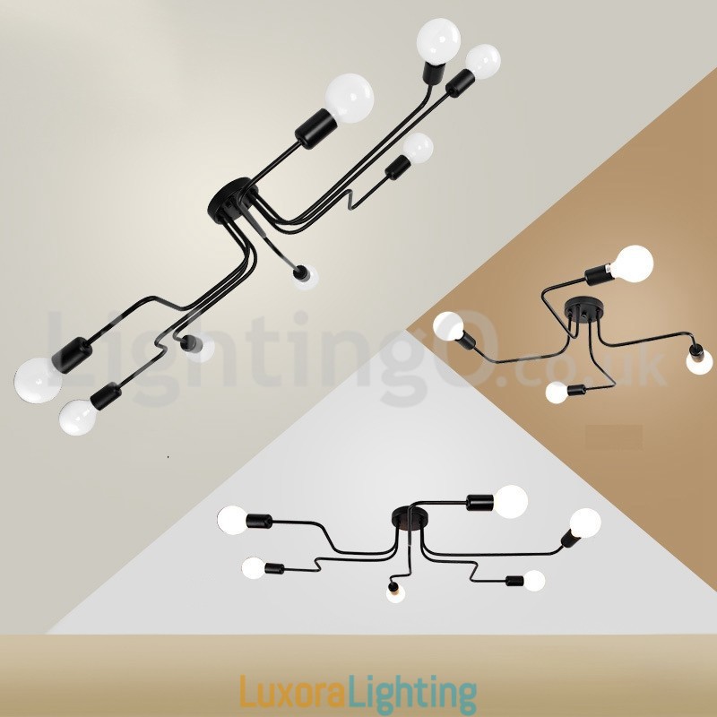 Designer Touch Decorative Countryside Flush Mounted Ceiling Lights