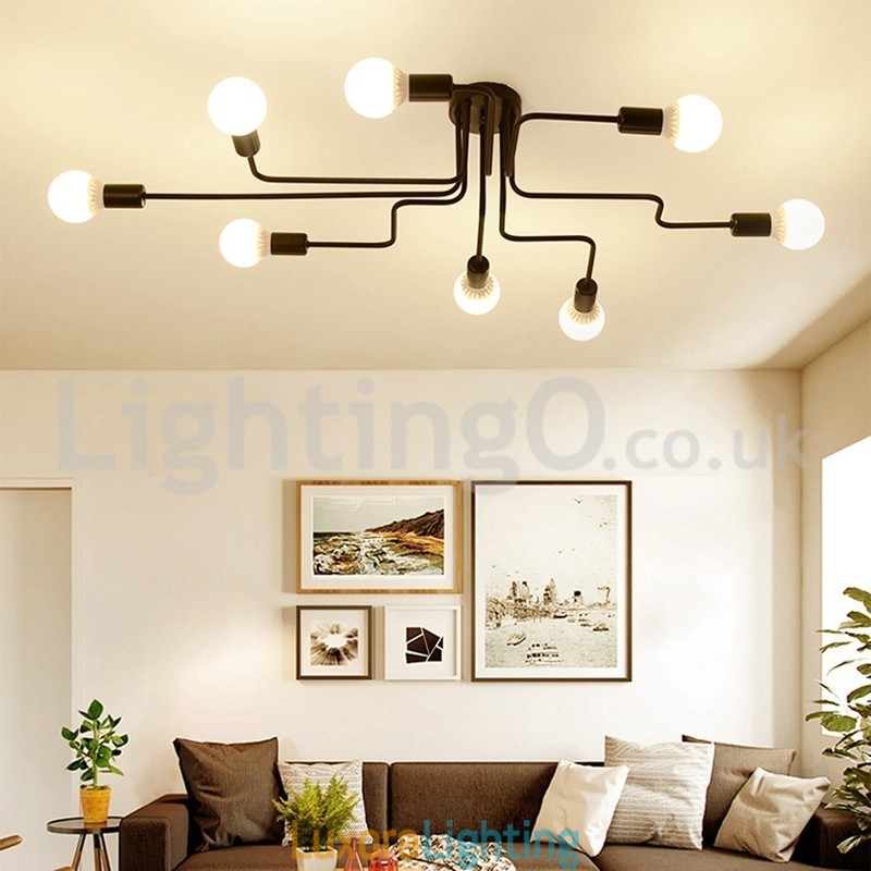 Designer Touch Decorative Countryside Flush Mounted Ceiling Lights