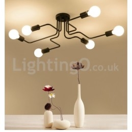 Designer Touch Decorative Countryside Flush Mounted Ceiling Lights