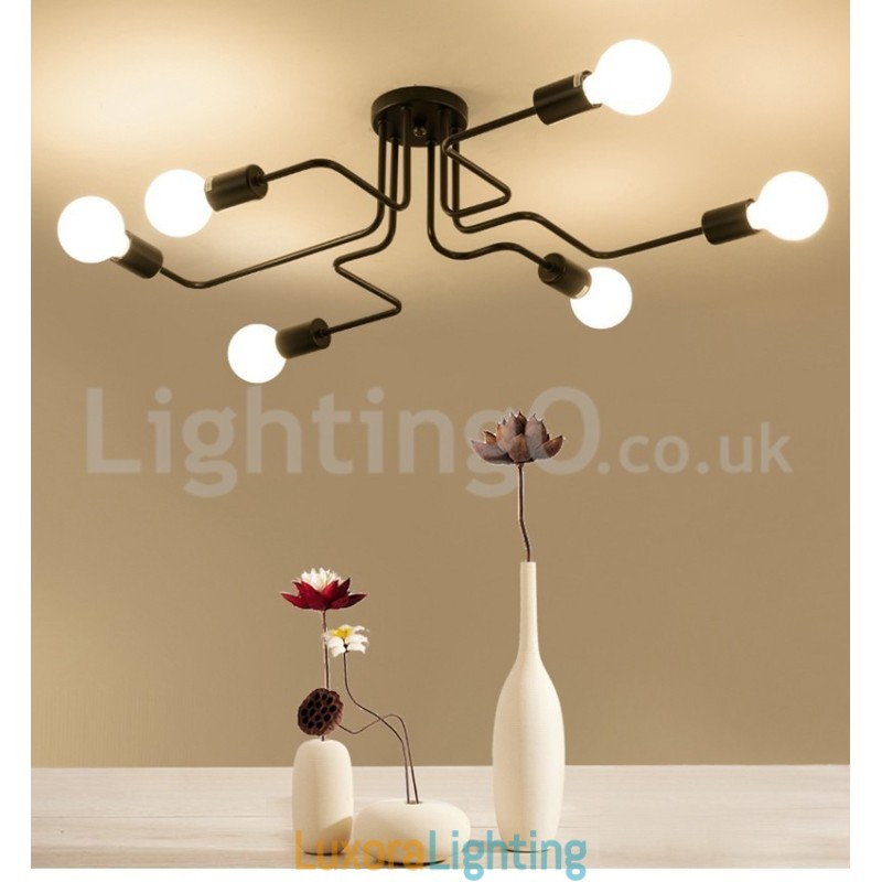 Designer Touch Decorative Countryside Flush Mounted Ceiling Lights