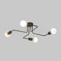 Designer Touch Decorative Countryside Flush Mounted Ceiling Lights