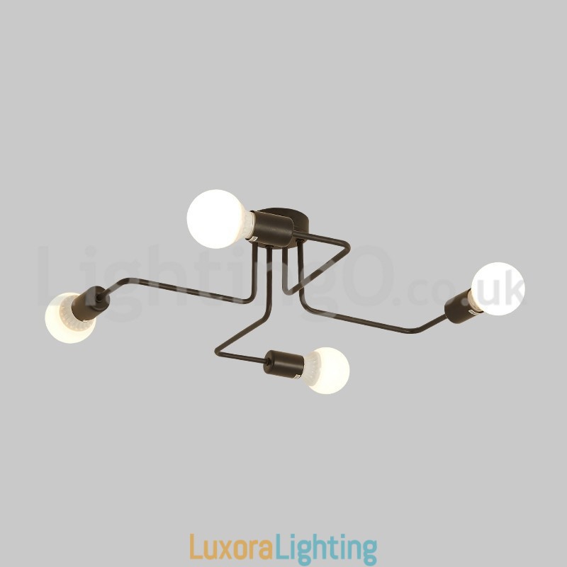 Designer Touch Decorative Countryside Flush Mounted Ceiling Lights