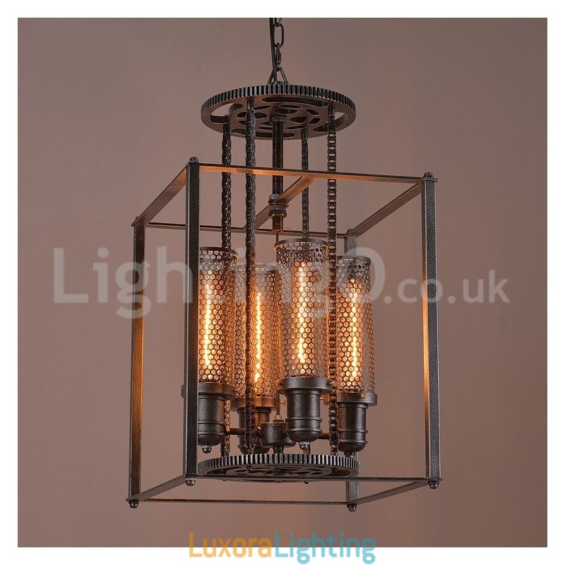 Designer Touch Decorative Retro Iron Gear Pendant Light Cafe