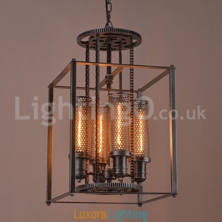 Designer Touch Decorative Retro Iron Gear Pendant Light Cafe