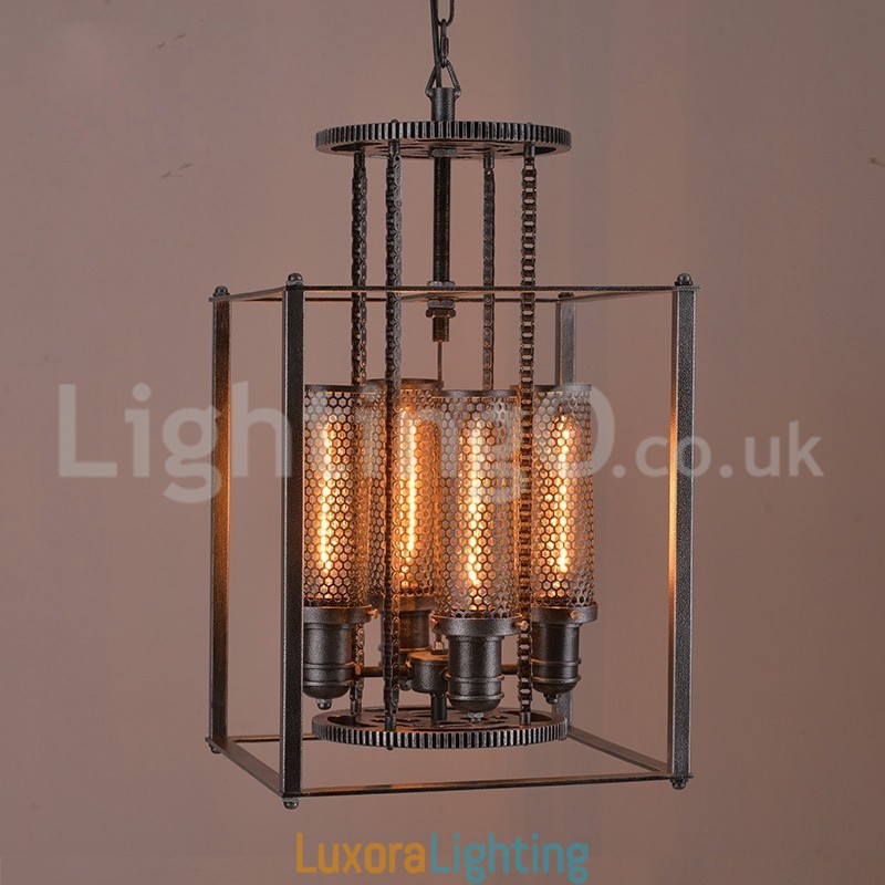 Designer Touch Decorative Retro Iron Gear Pendant Light Cafe