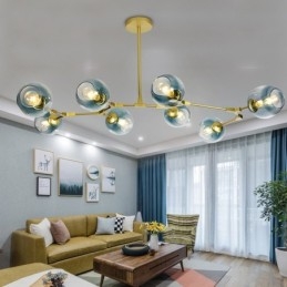 Designer Touch Decorative Nordic Modern Magic Bean Glass Chandelier Molecular Chandelier