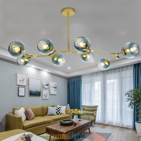 Designer Touch Decorative Nordic Modern Magic Bean Glass Chandelier Molecular Chandelier