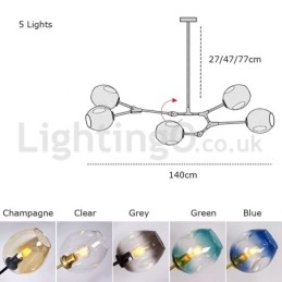 Designer Touch Decorative Nordic Modern Magic Bean Glass Chandelier Molecular Chandelier